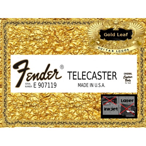 Fender Telecaster Made in USA Guitar Decal 86g